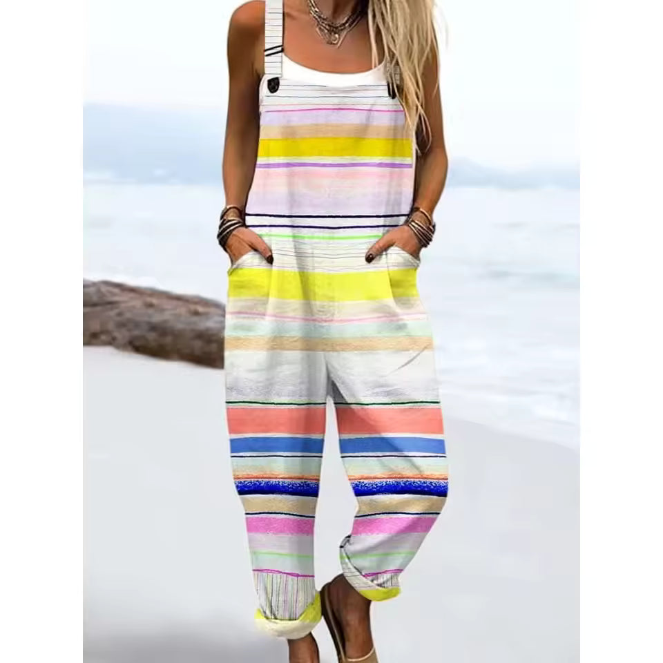 Rica | Colorful Striped Overalls