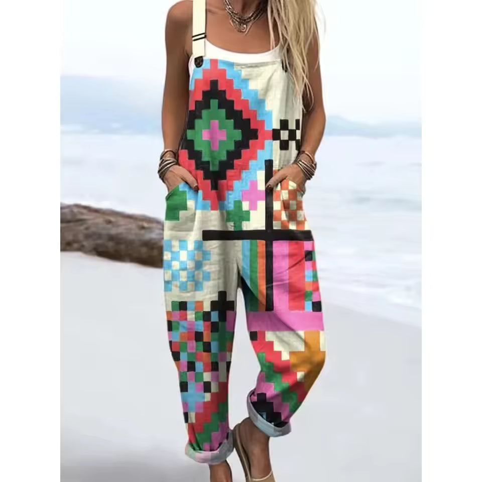 Rica | Colorful Striped Overalls