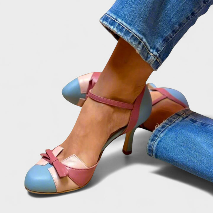 Lysa | Colorblock Bow Heels