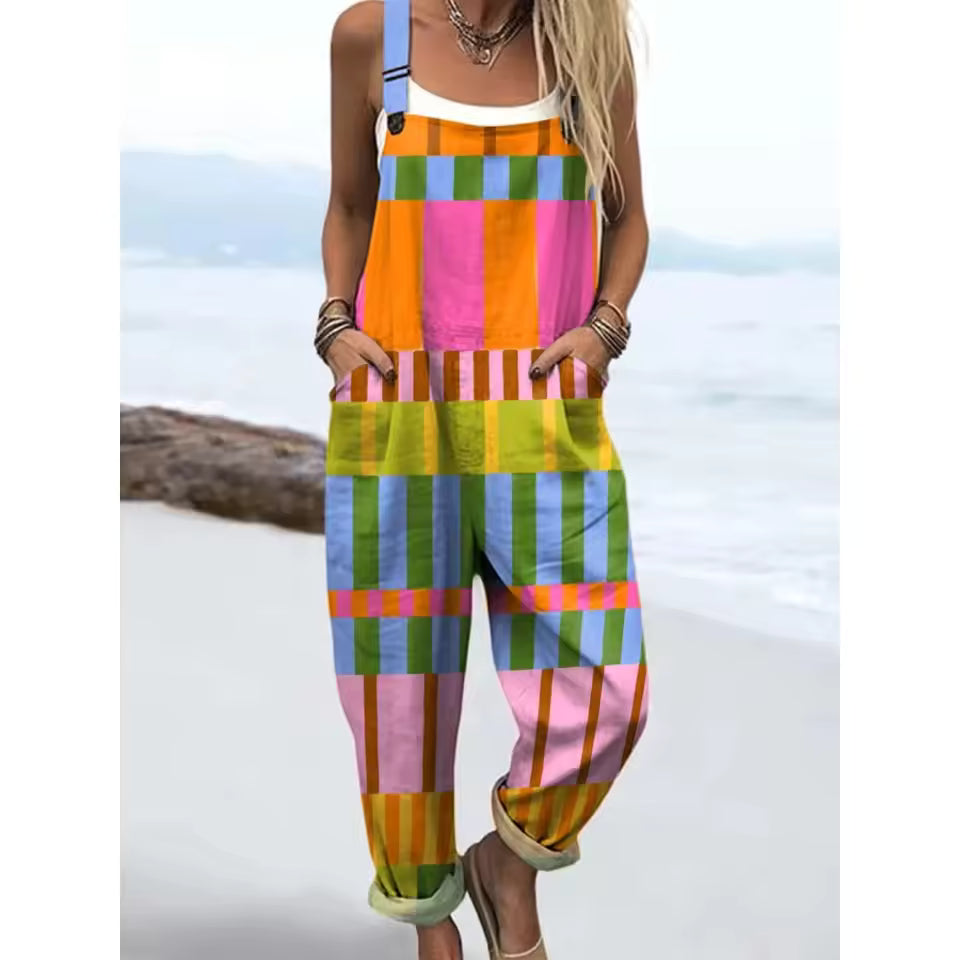 Rica | Colorful Striped Overalls