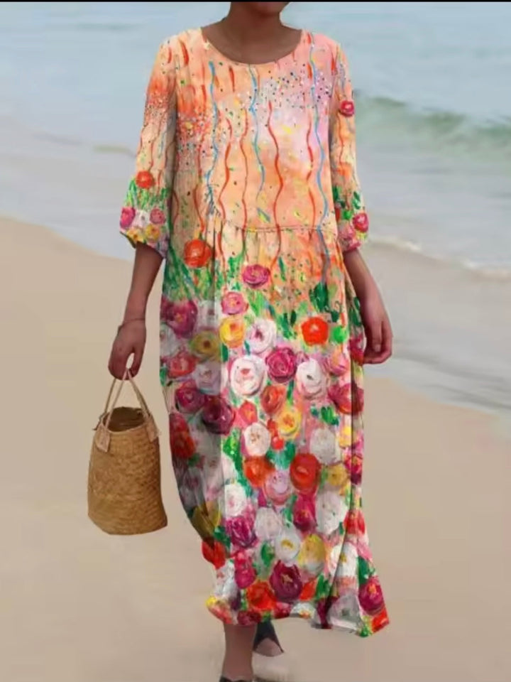 Marigold | Vibrant Floral Dress