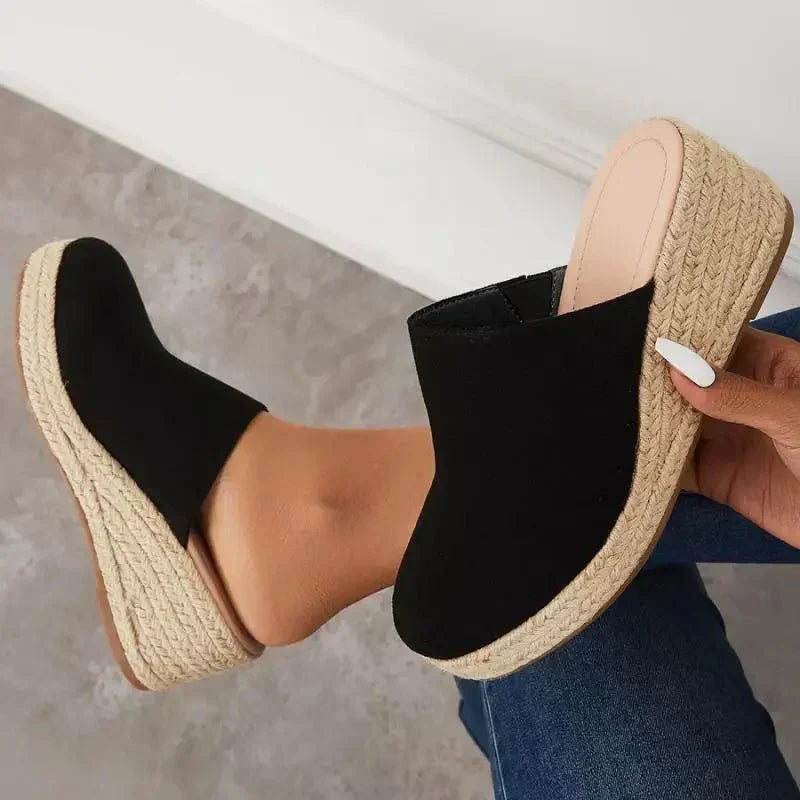Becky | Orthopedic Wedge Mule Sandals