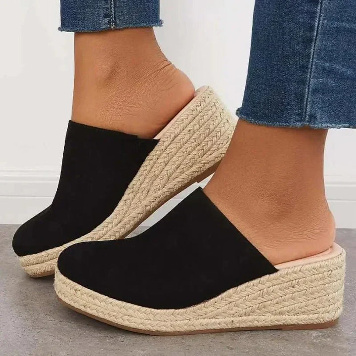 Becky | Orthopedic Wedge Mule Sandals