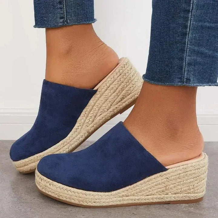Becky | Orthopedic Wedge Mule Sandals