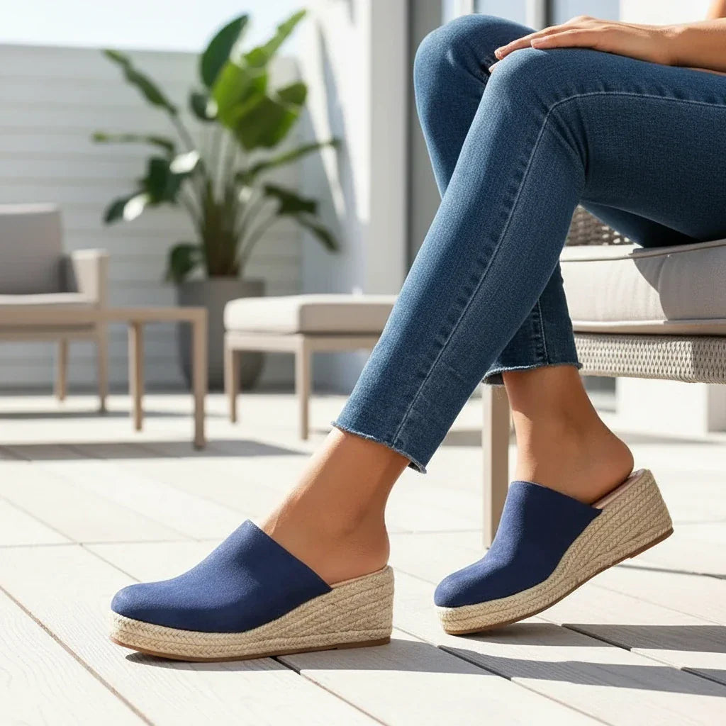 Becky | Orthopedic Wedge Mule Sandals