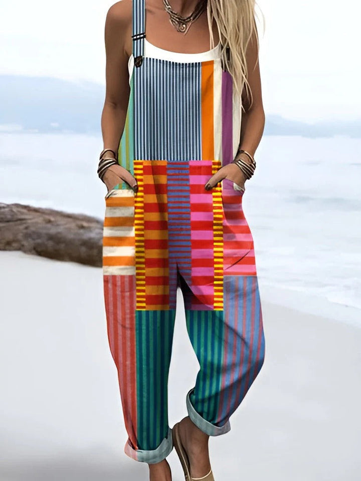 Rica | Colorful Striped Overalls